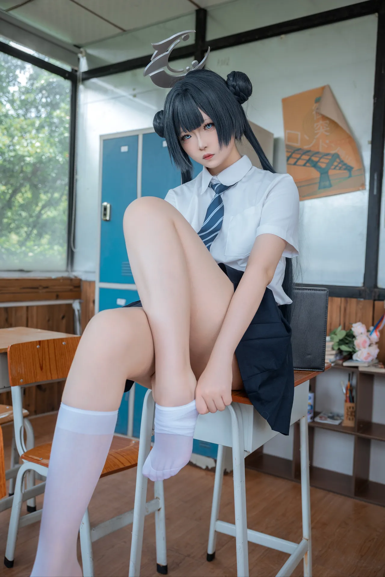 炸虾球耶呜 - 蔚蓝档案 妃咲 制服-erohere42.webp