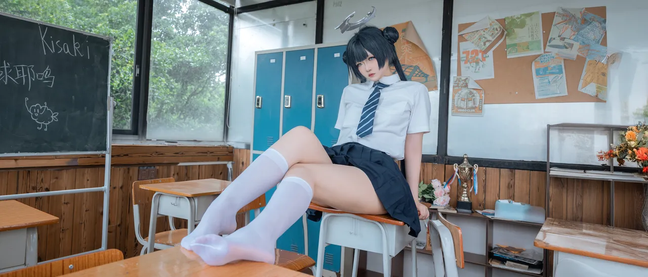 炸虾球耶呜 - 蔚蓝档案 妃咲 制服-erohere43.webp