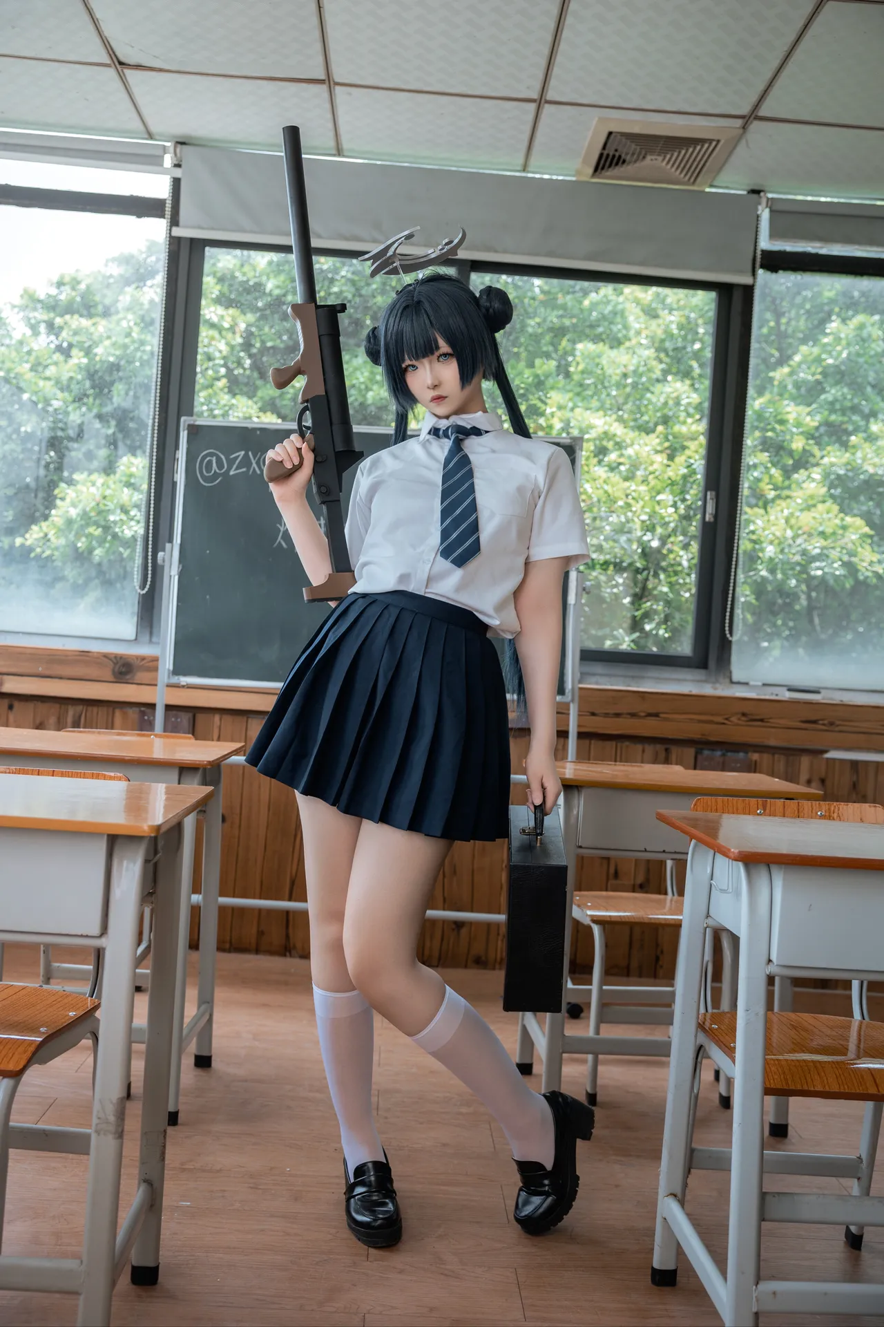 炸虾球耶呜 - 蔚蓝档案 妃咲 制服-erohere5.webp