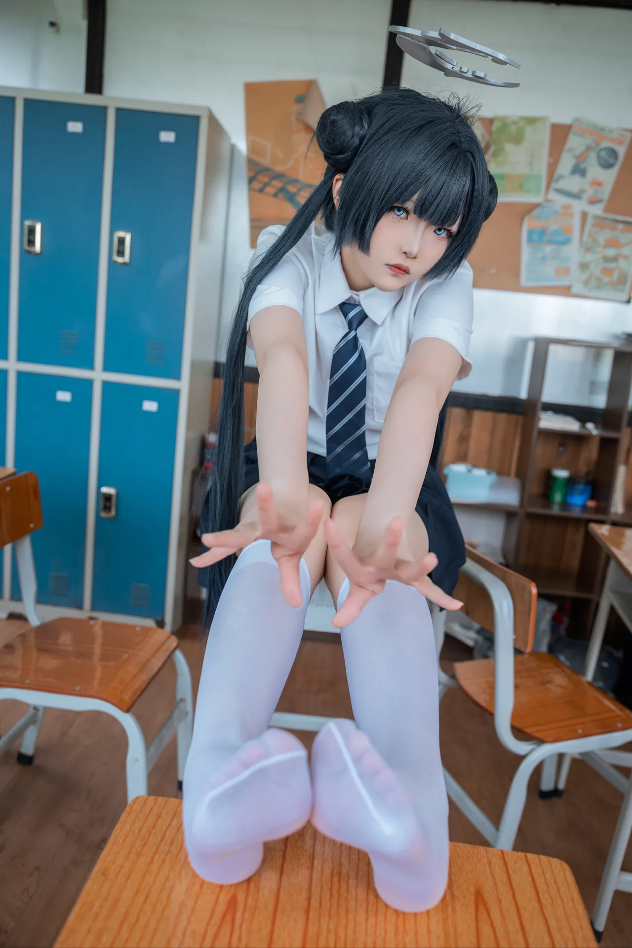 炸虾球耶呜 - 蔚蓝档案 妃咲 制服-erohere6.webp