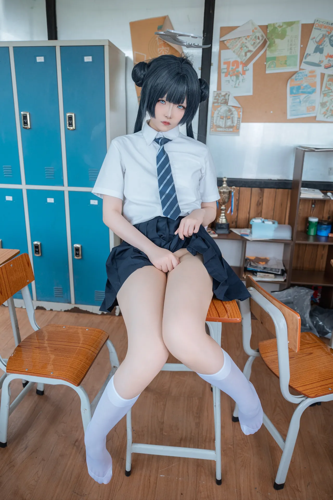 炸虾球耶呜 - 蔚蓝档案 妃咲 制服-erohere9.webp