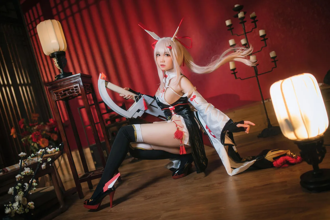 焖焖碳 - 碧蓝航线 绫波 旗袍 新岁之鬼神-erohere17.webp