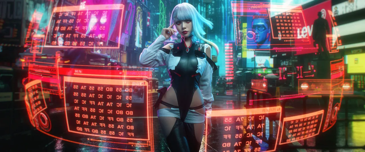 爆机少女喵小吉 - 赛博朋克 边缘行者 Lucy-erohere95.webp