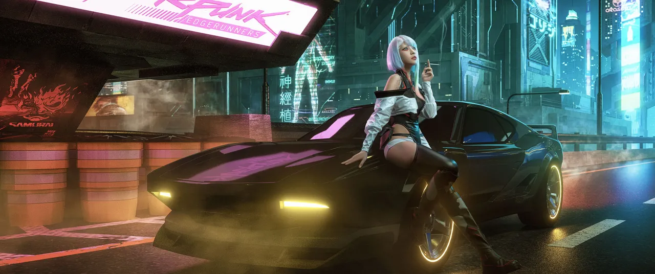 爆机少女喵小吉 - 赛博朋克 边缘行者 Lucy-erohere97.webp