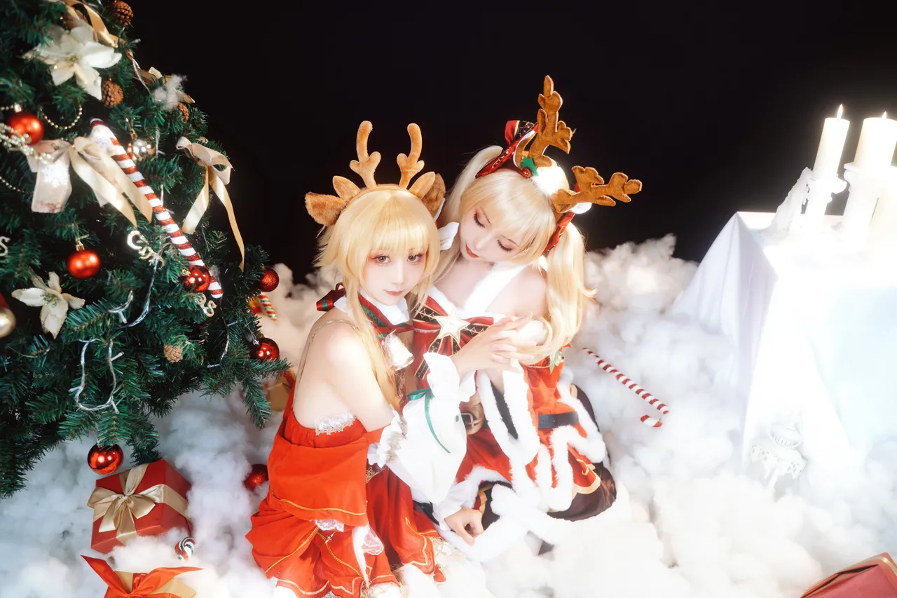 爆机少女喵小吉&amp;花音栗子 - 原神圣诞特辑-erohere19.webp