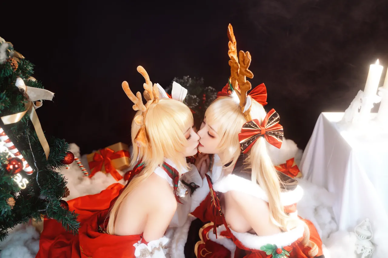爆机少女喵小吉&amp;花音栗子 - 原神圣诞特辑-erohere48.webp