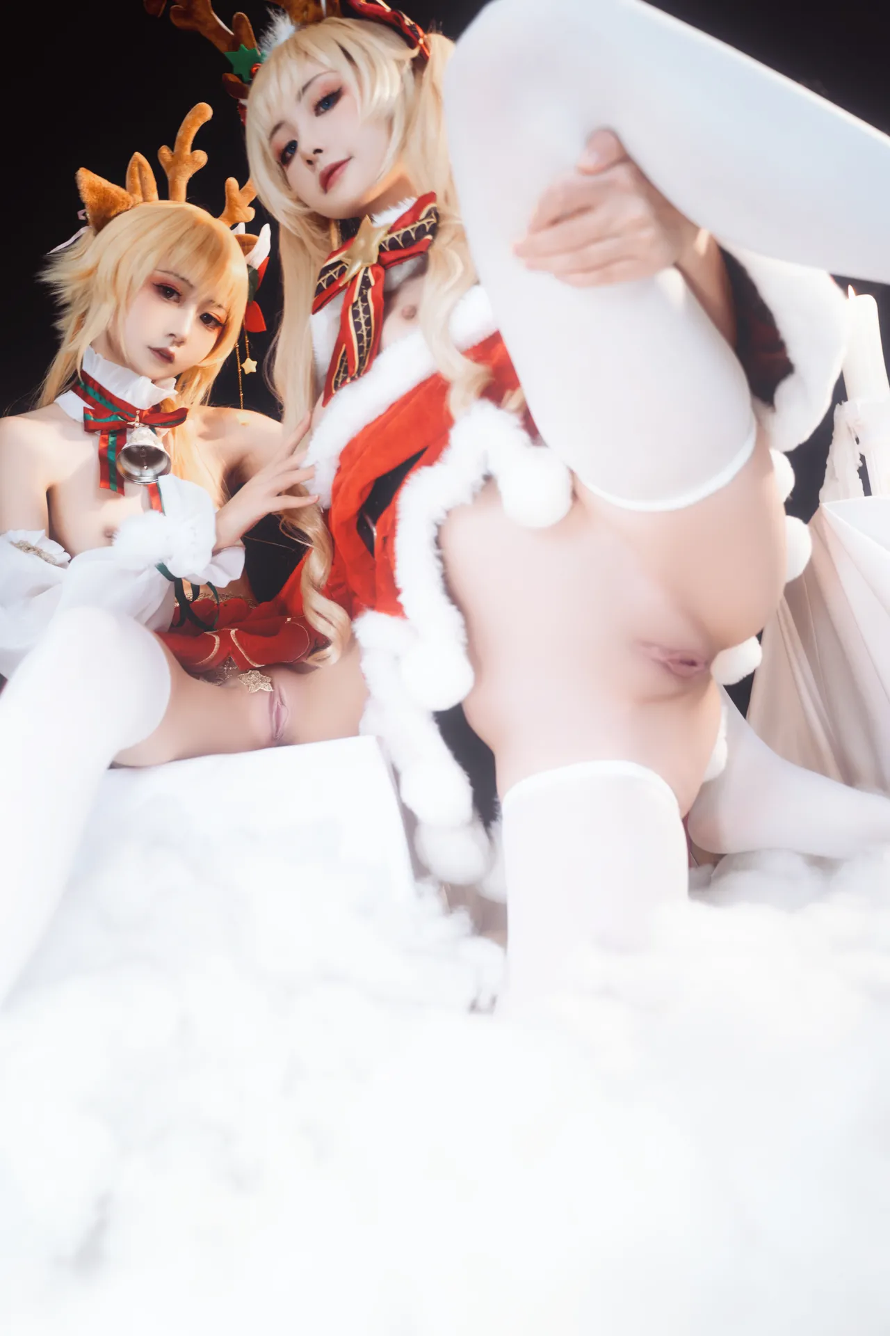 爆机少女喵小吉&amp;花音栗子 - 原神圣诞特辑-erohere69.webp