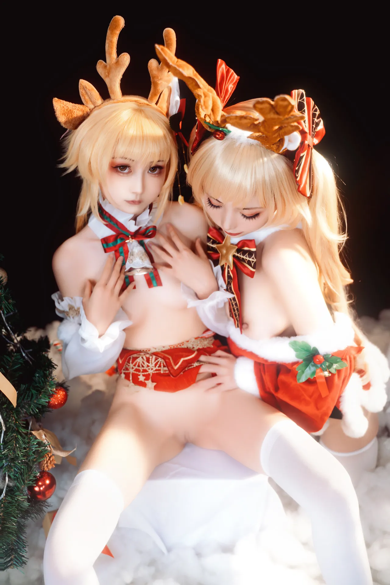 爆机少女喵小吉&amp;花音栗子 - 原神圣诞特辑-erohere71.webp