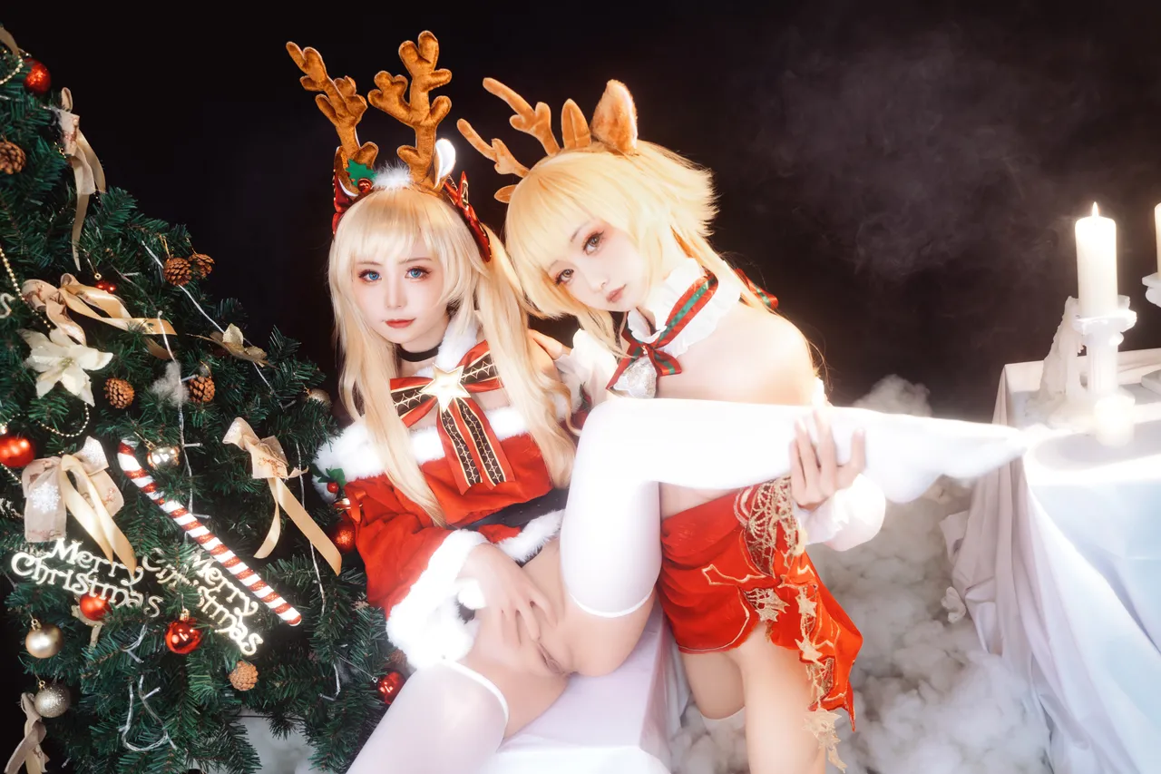 爆机少女喵小吉&amp;花音栗子 - 原神圣诞特辑-erohere73.webp