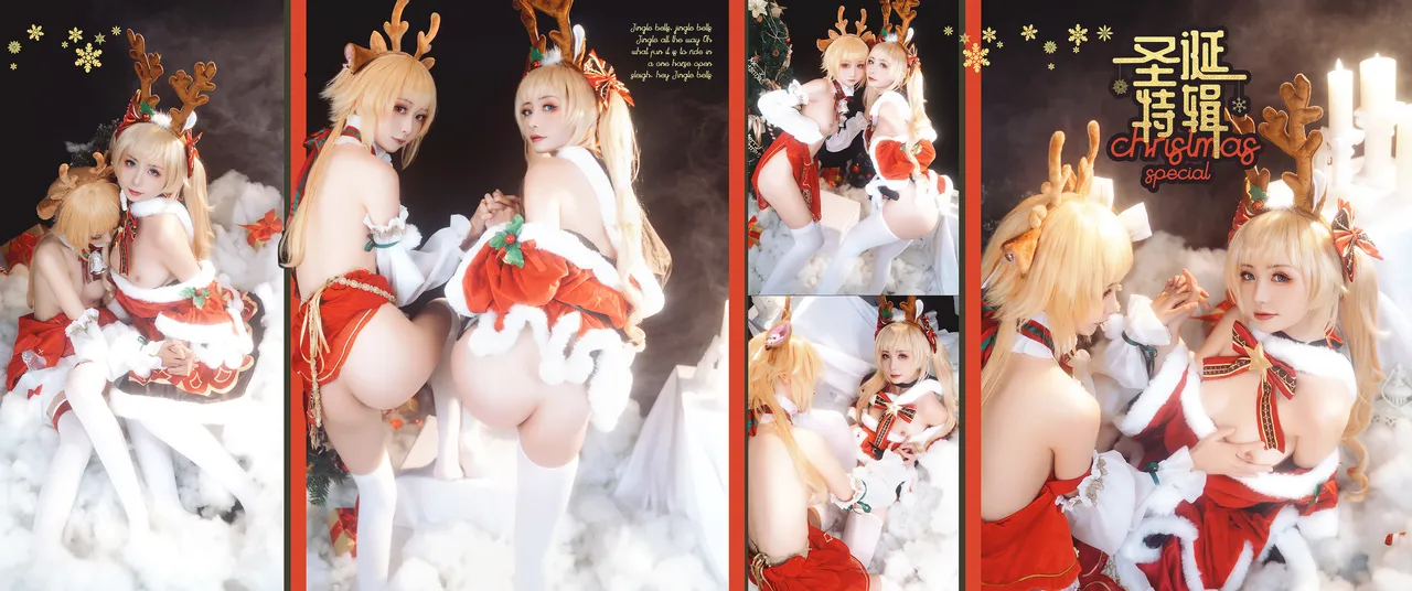 爆机少女喵小吉&amp;花音栗子 - 原神圣诞特辑-erohere88.webp