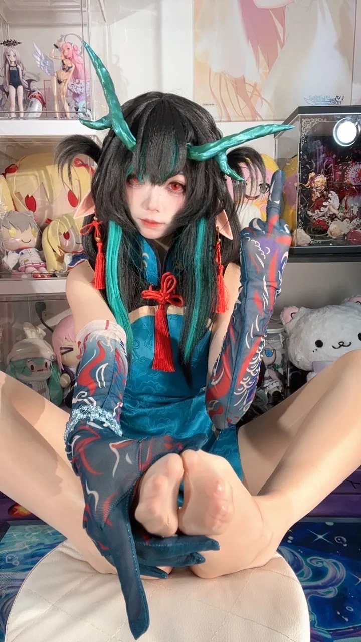 白栎Shirly - 明日方舟 夕 染尘烟旗袍-erohere96.webp