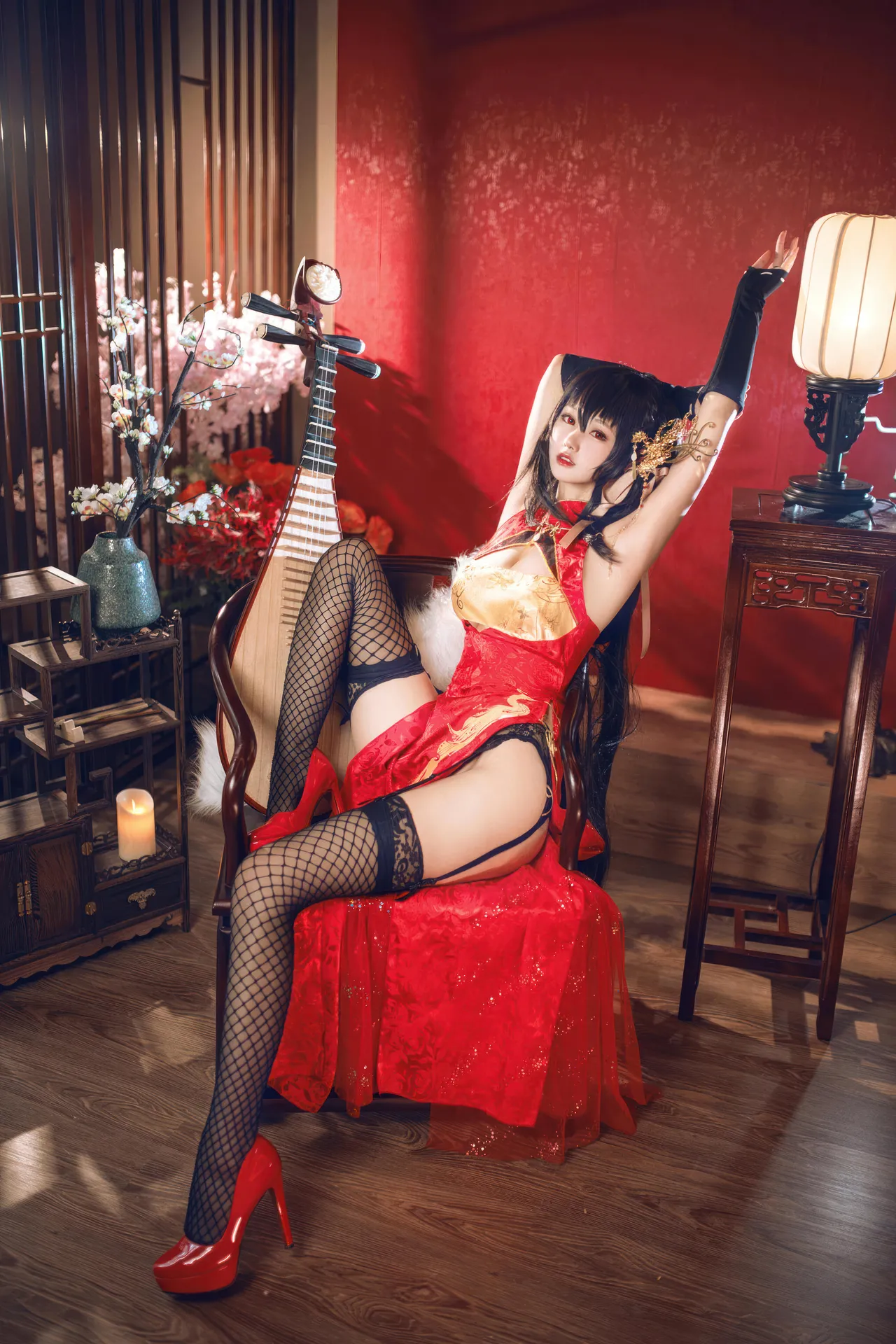 羽生三未 - 碧蓝航线 大凤 旗袍-erohere10.webp