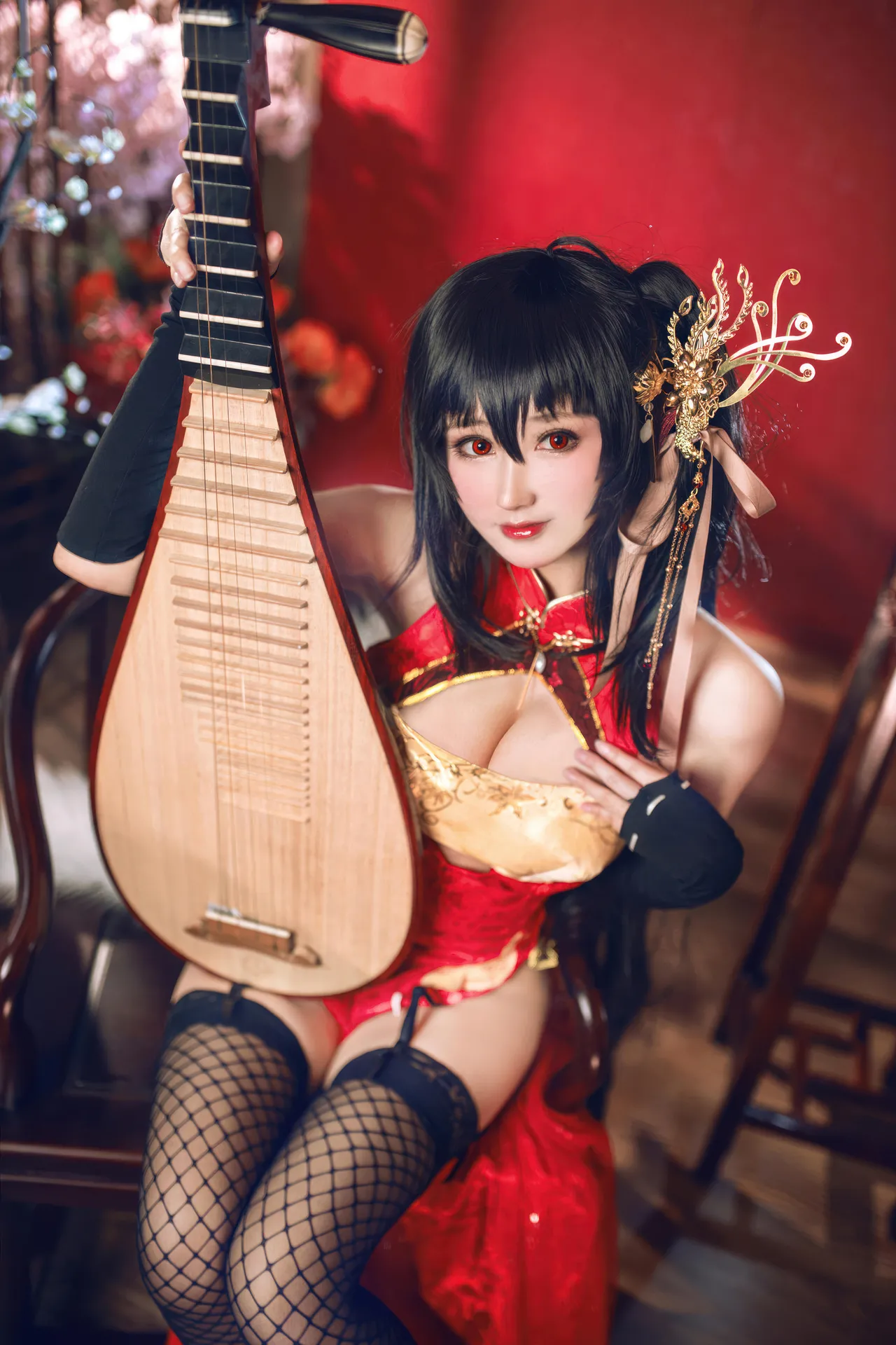 羽生三未 - 碧蓝航线 大凤 旗袍-erohere11.webp