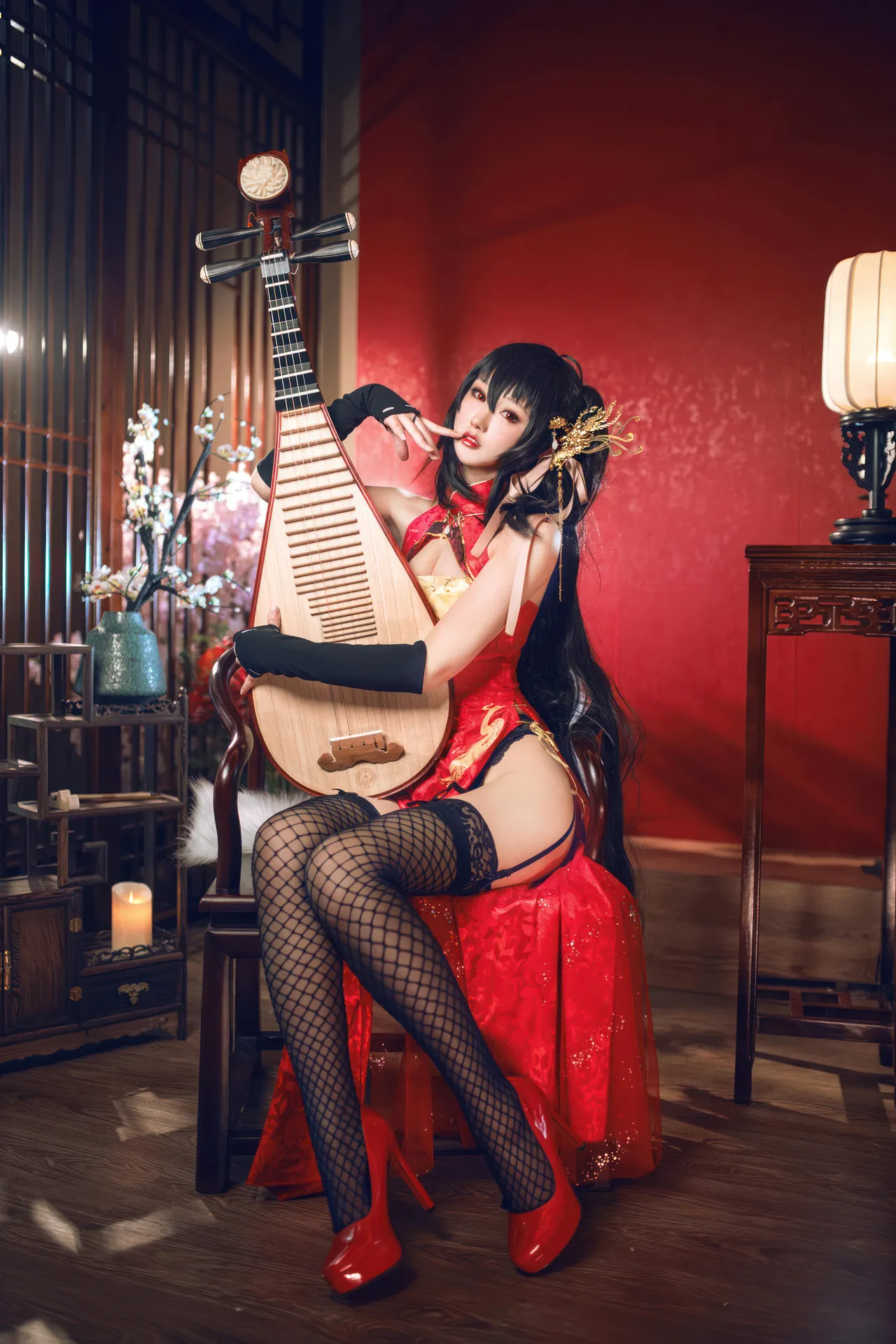 羽生三未 - 碧蓝航线 大凤 旗袍-erohere12.webp