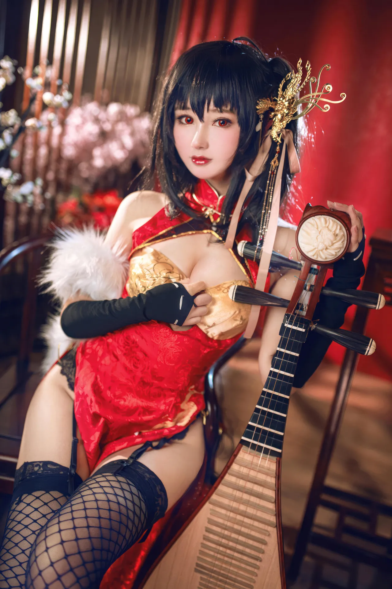羽生三未 - 碧蓝航线 大凤 旗袍-erohere18.webp