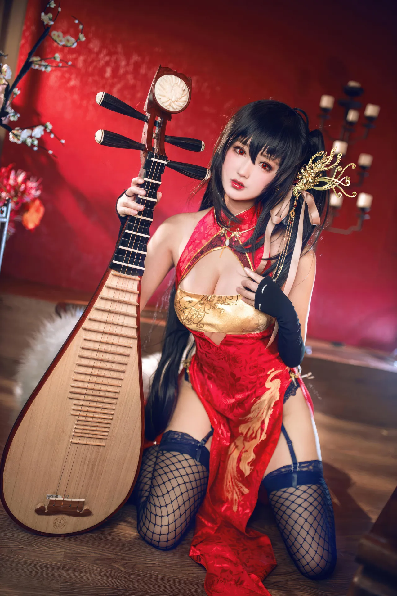 羽生三未 - 碧蓝航线 大凤 旗袍-erohere19.webp