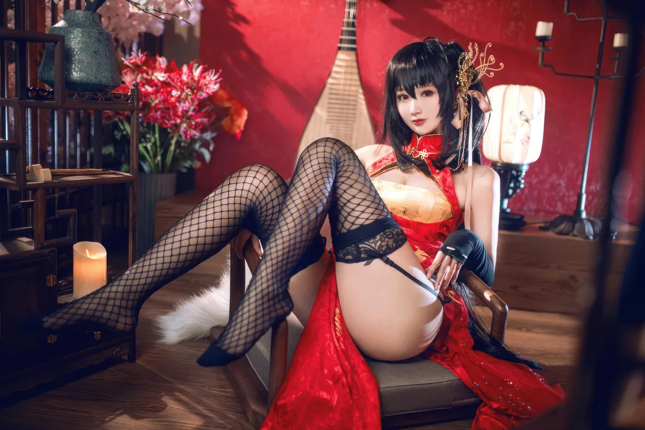 羽生三未 - 碧蓝航线 大凤 旗袍-erohere2.webp