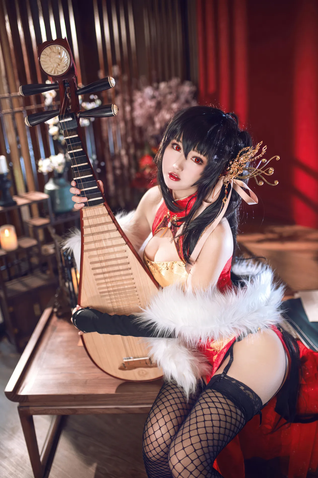 羽生三未 - 碧蓝航线 大凤 旗袍-erohere21.webp