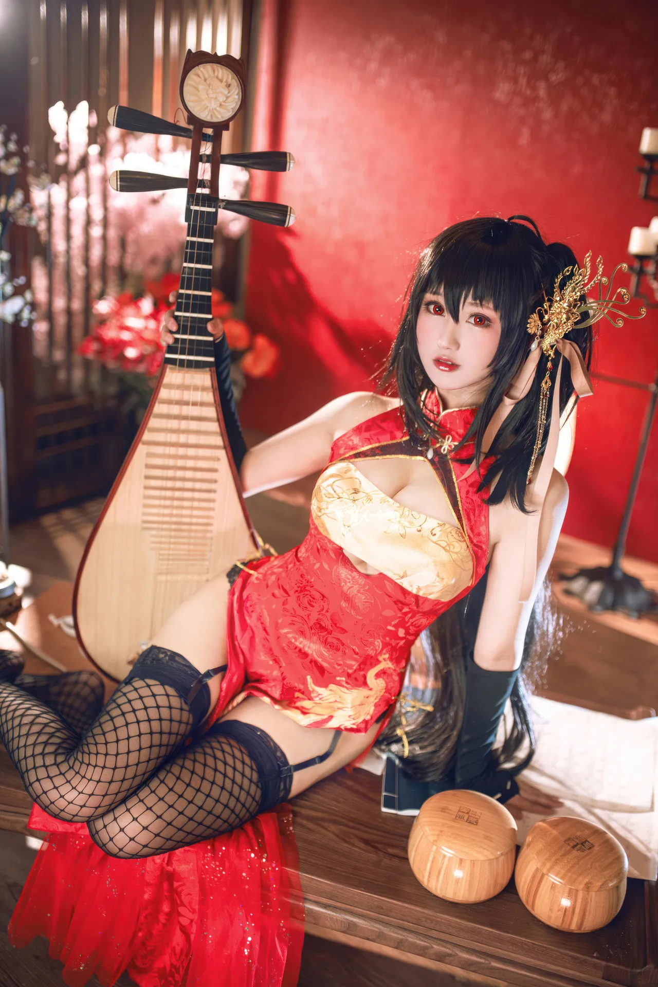 羽生三未 - 碧蓝航线 大凤 旗袍-erohere3.webp