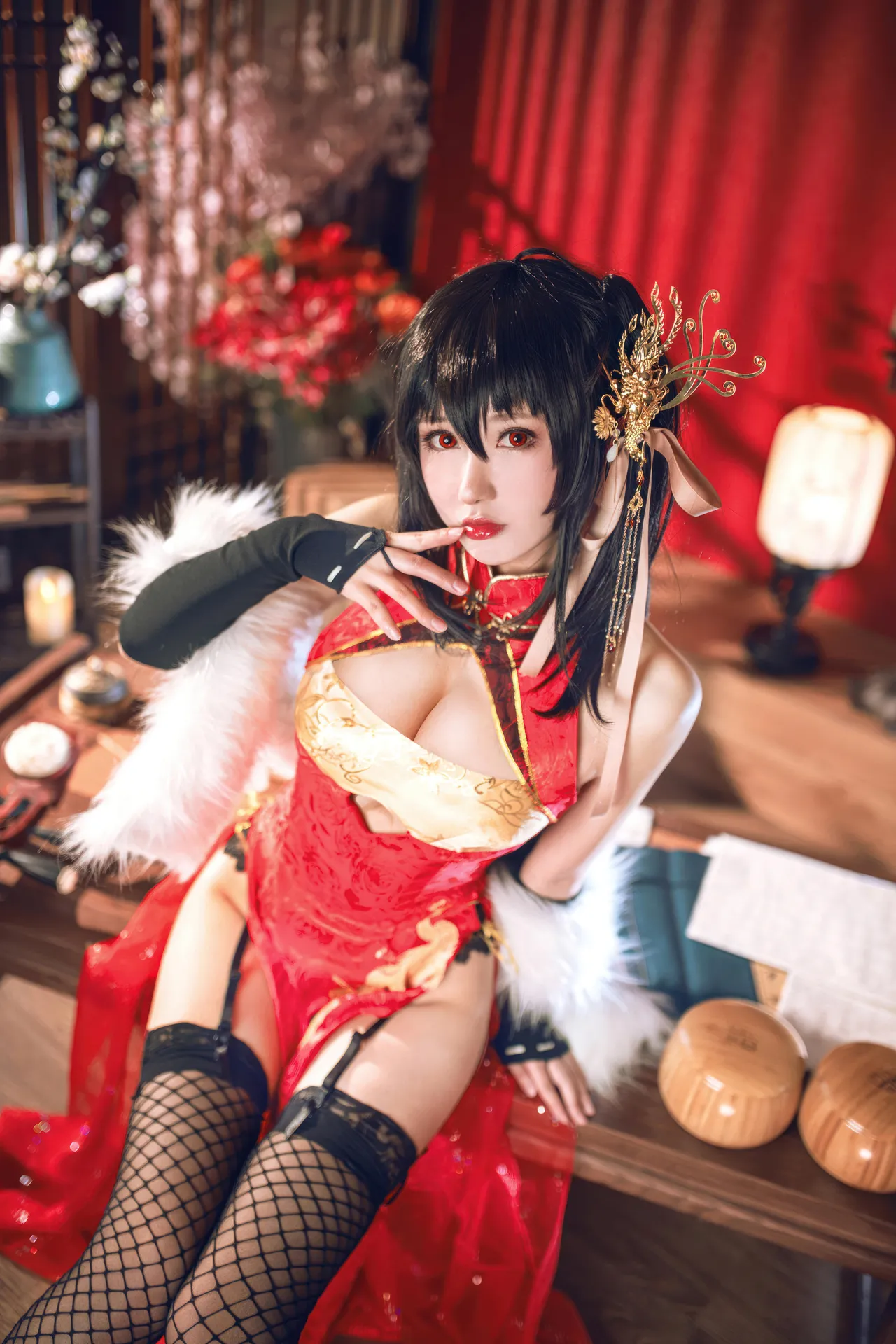 羽生三未 - 碧蓝航线 大凤 旗袍-erohere5.webp