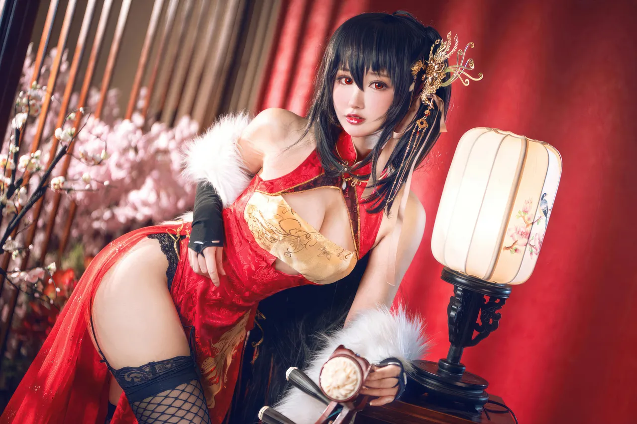 羽生三未 - 碧蓝航线 大凤 旗袍-erohere8.webp