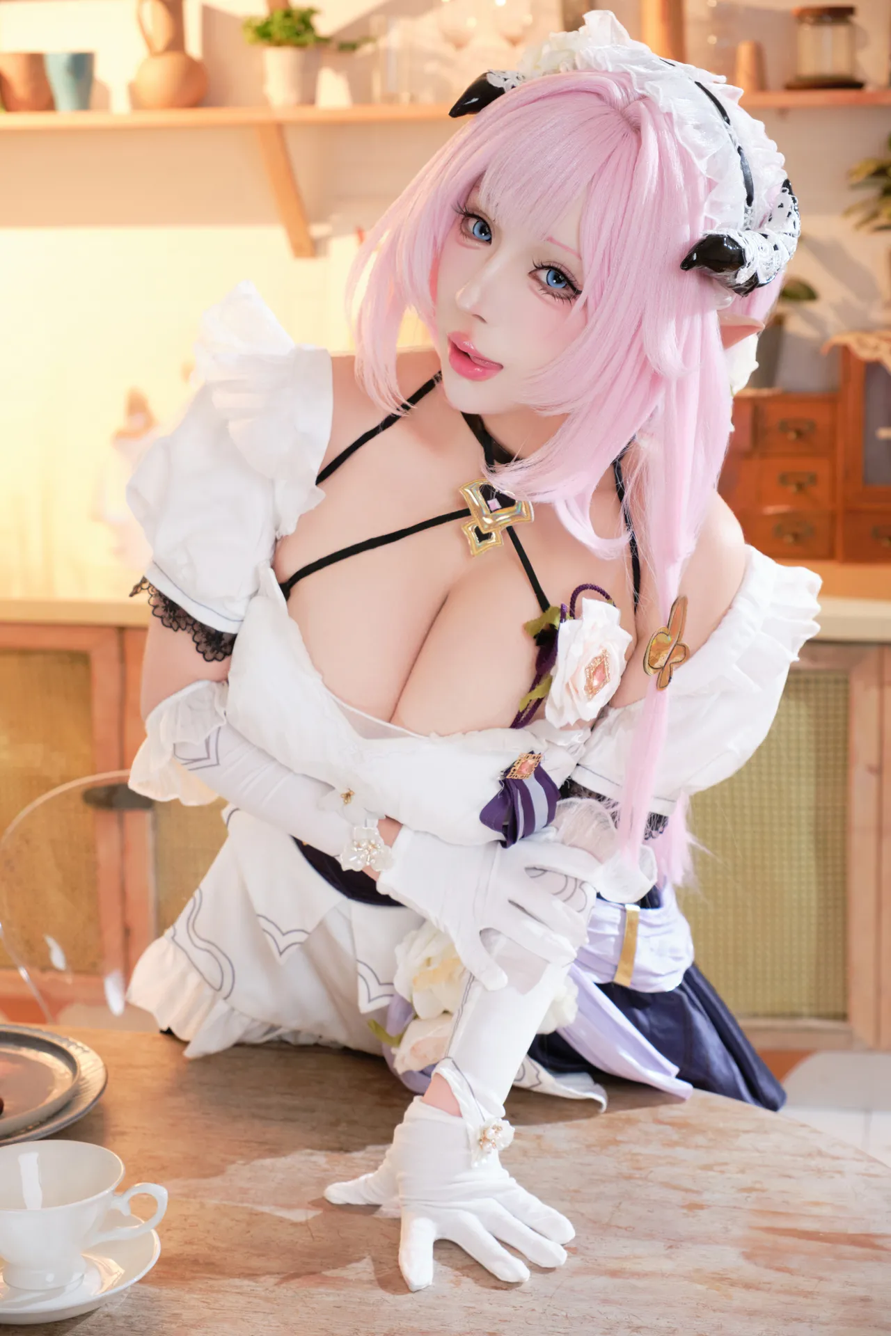 胡桃猫Kurumineko - 崩坏三 爱莉希雅 女仆-erohere10.webp