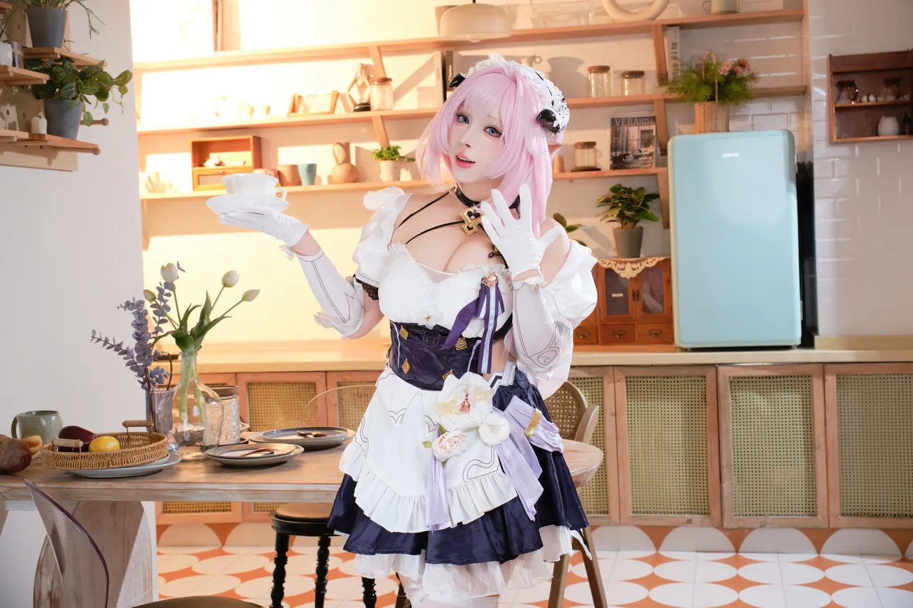 胡桃猫Kurumineko - 崩坏三 爱莉希雅 女仆-erohere5.webp
