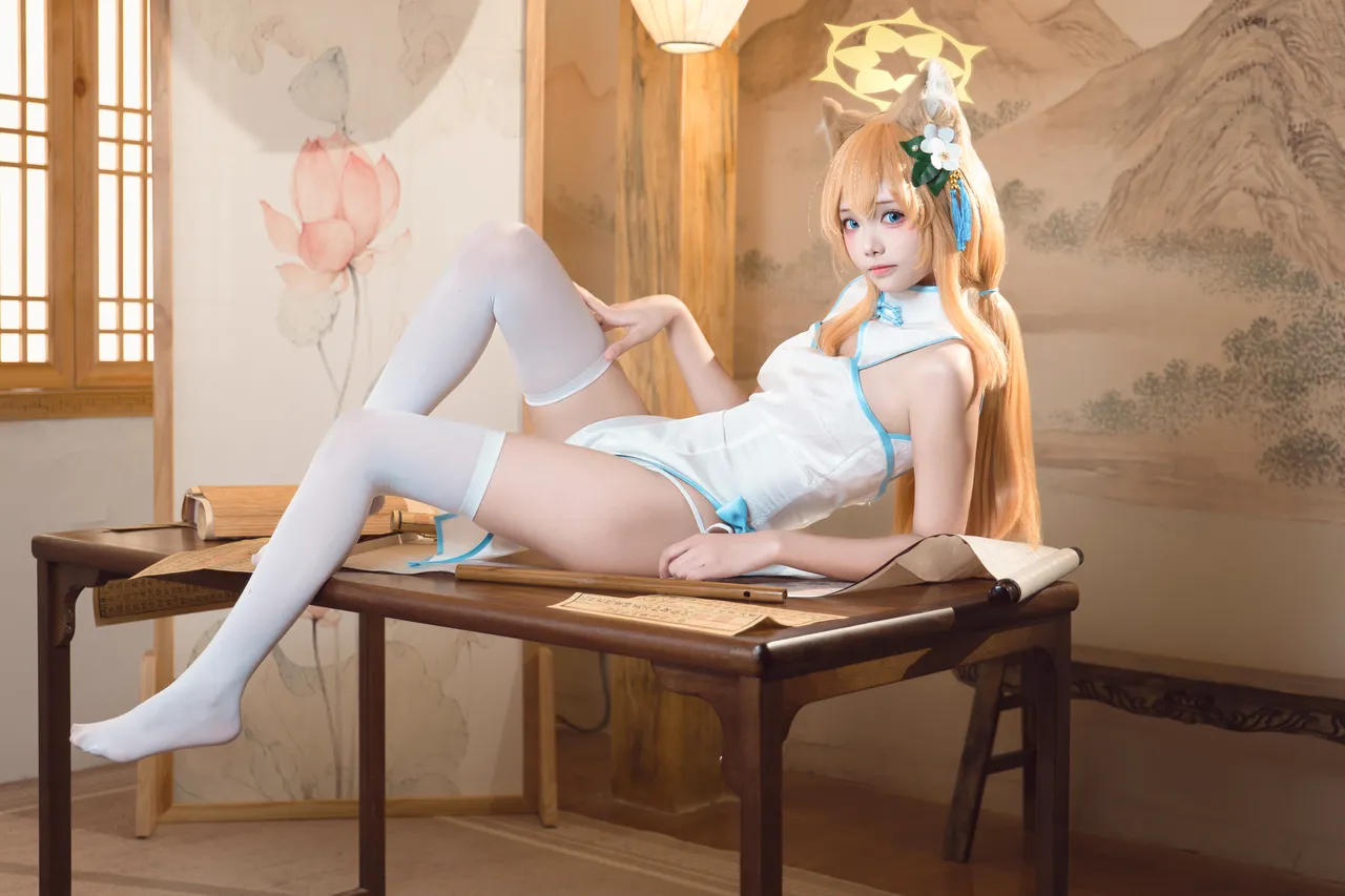 艾西Aiwest - 蔚蓝档案 伊落玛丽 旗袍-erohere24.webp