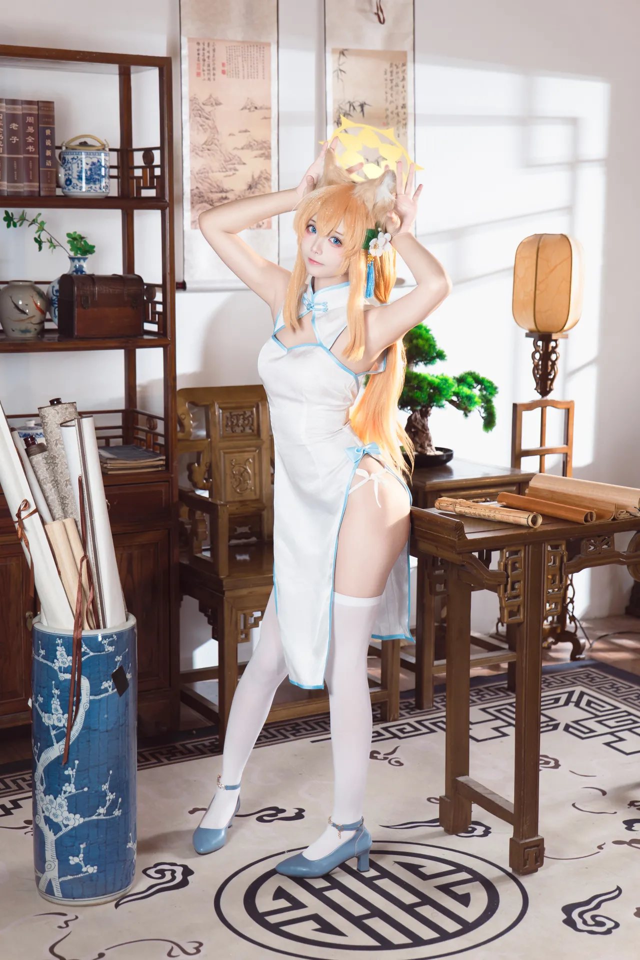 艾西Aiwest - 蔚蓝档案 伊落玛丽 旗袍-erohere5.webp