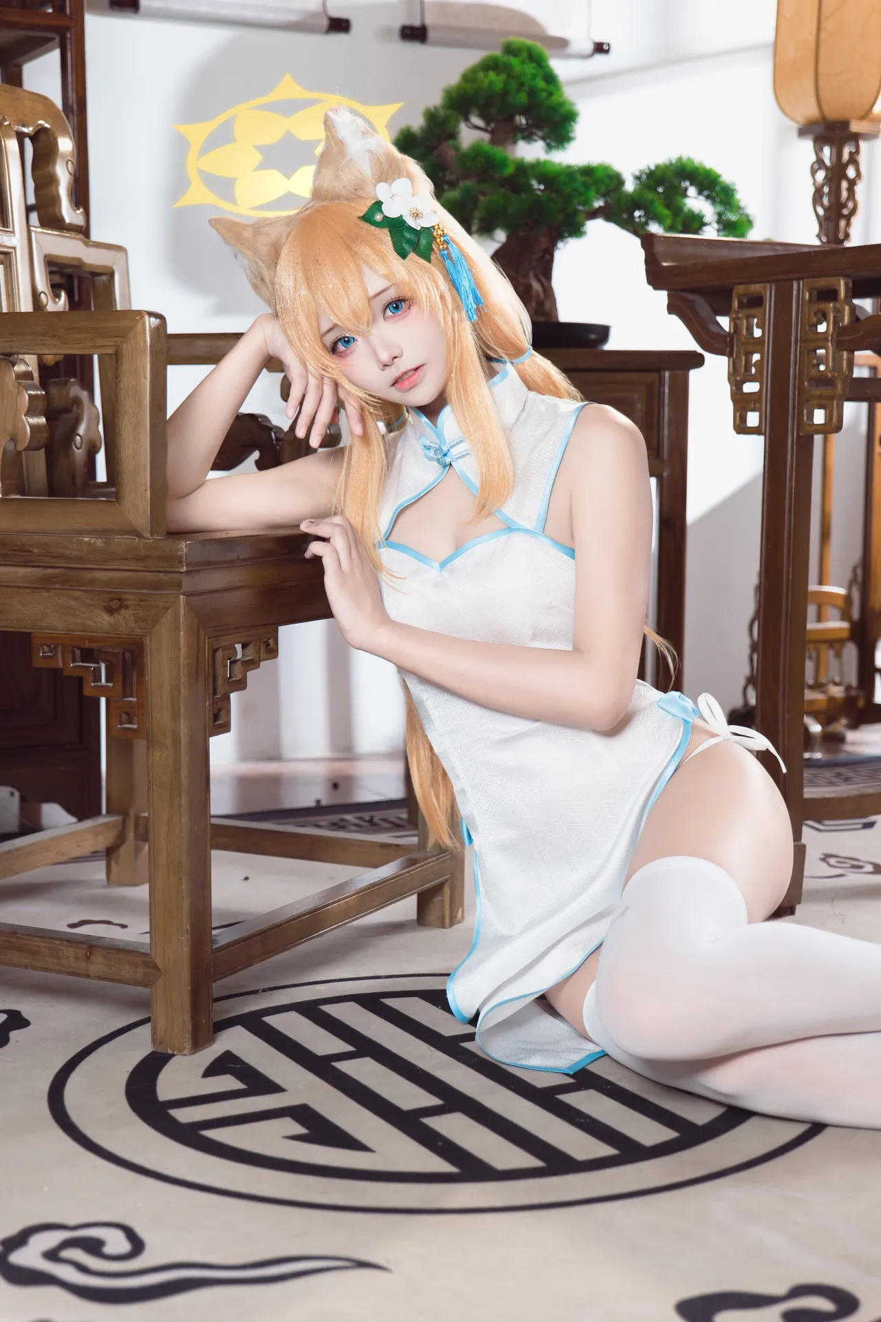 艾西Aiwest - 蔚蓝档案 伊落玛丽 旗袍-erohere9.webp