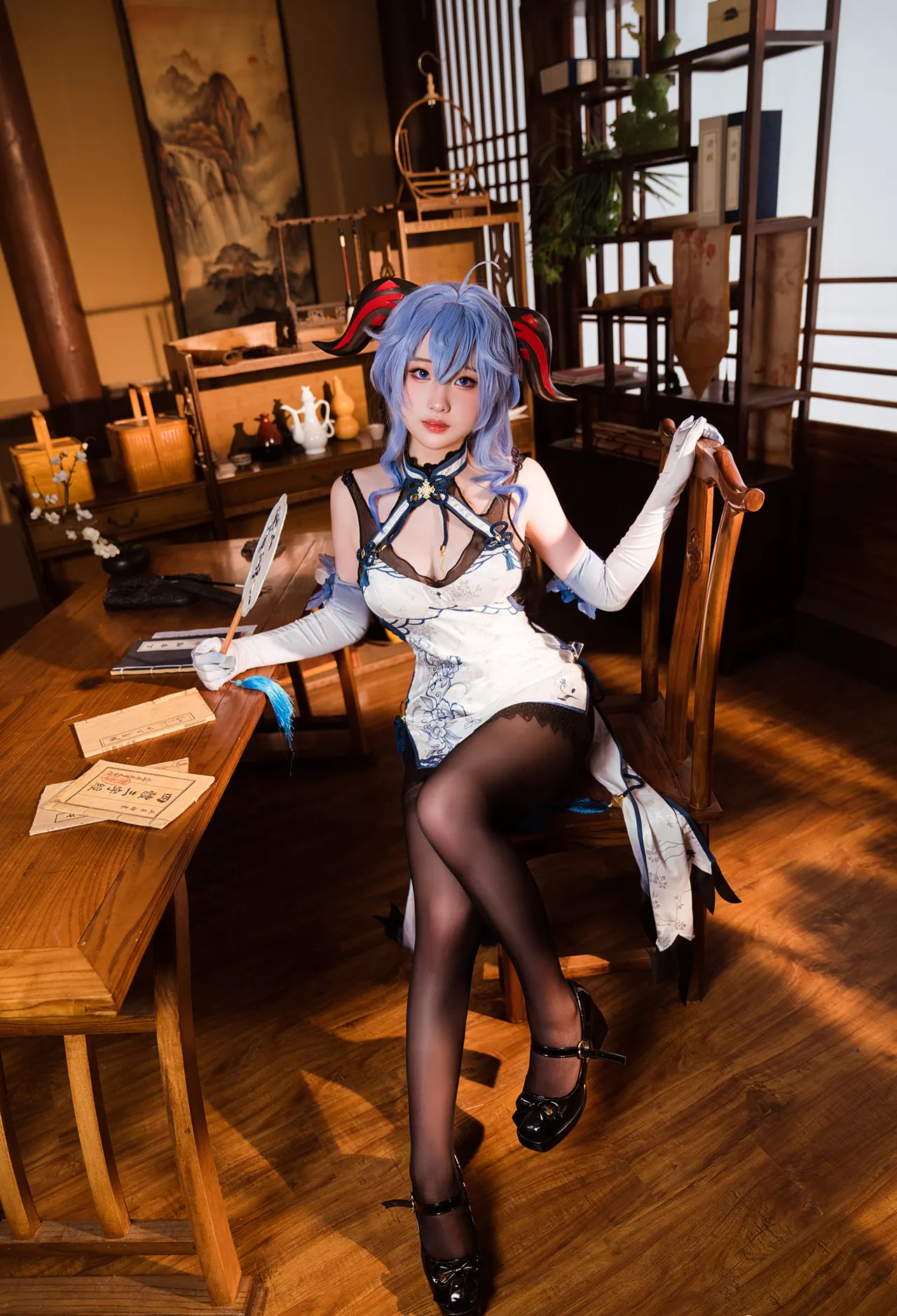 若若不男 - Ganyu Qipao-erohere4.webp