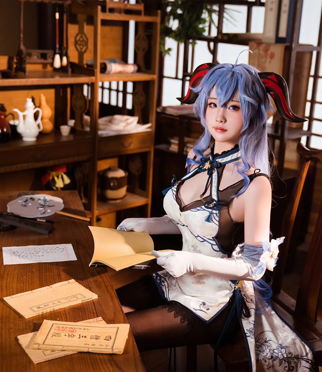 若若不男 - Ganyu Qipao-erohere5.webp