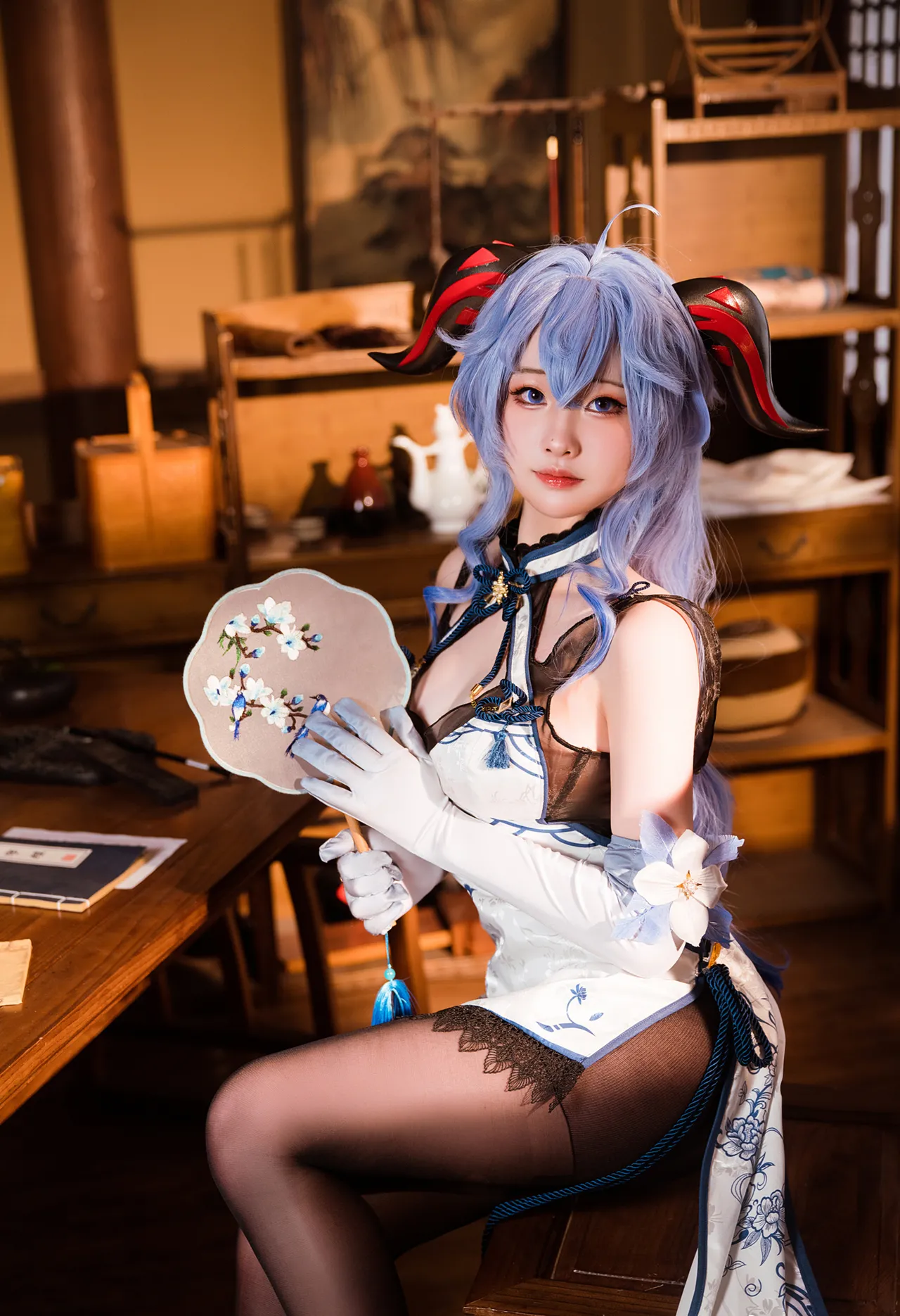 若若不男 - Ganyu Qipao-erohere6.webp