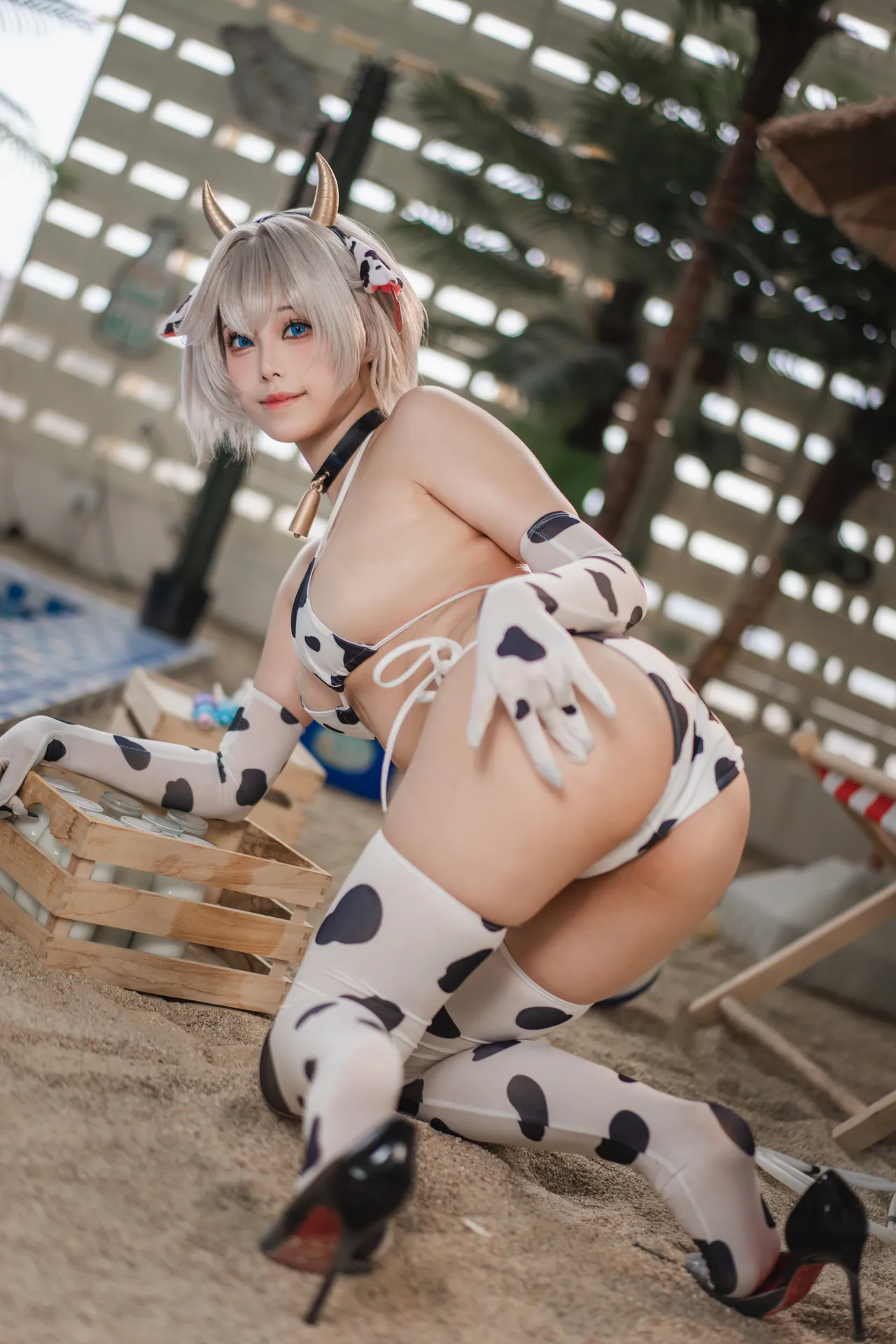 蜜汁猫裘 - 棕色尘埃 泰瑞丝 奶牛比基尼-erohere125.webp