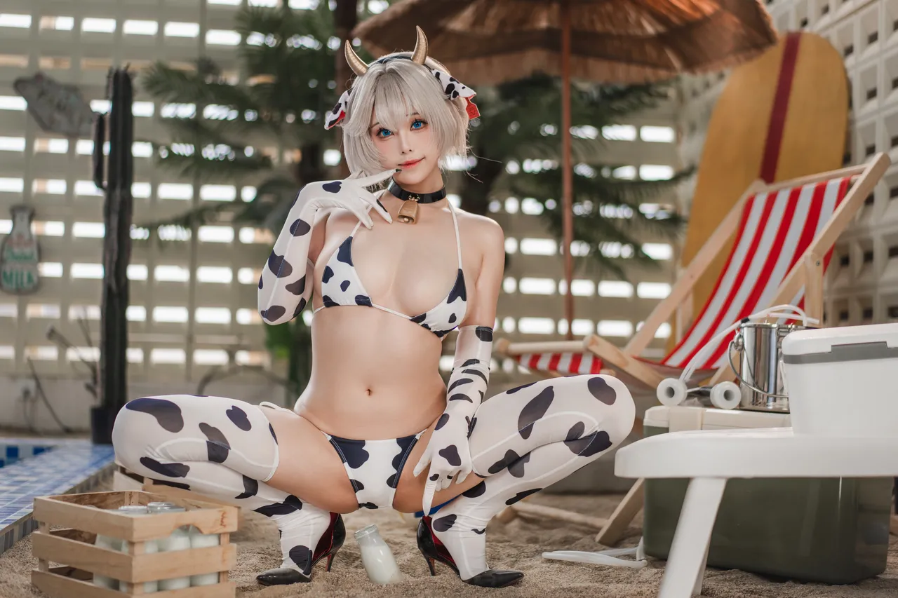 蜜汁猫裘 - 棕色尘埃 泰瑞丝 奶牛比基尼-erohere131.webp