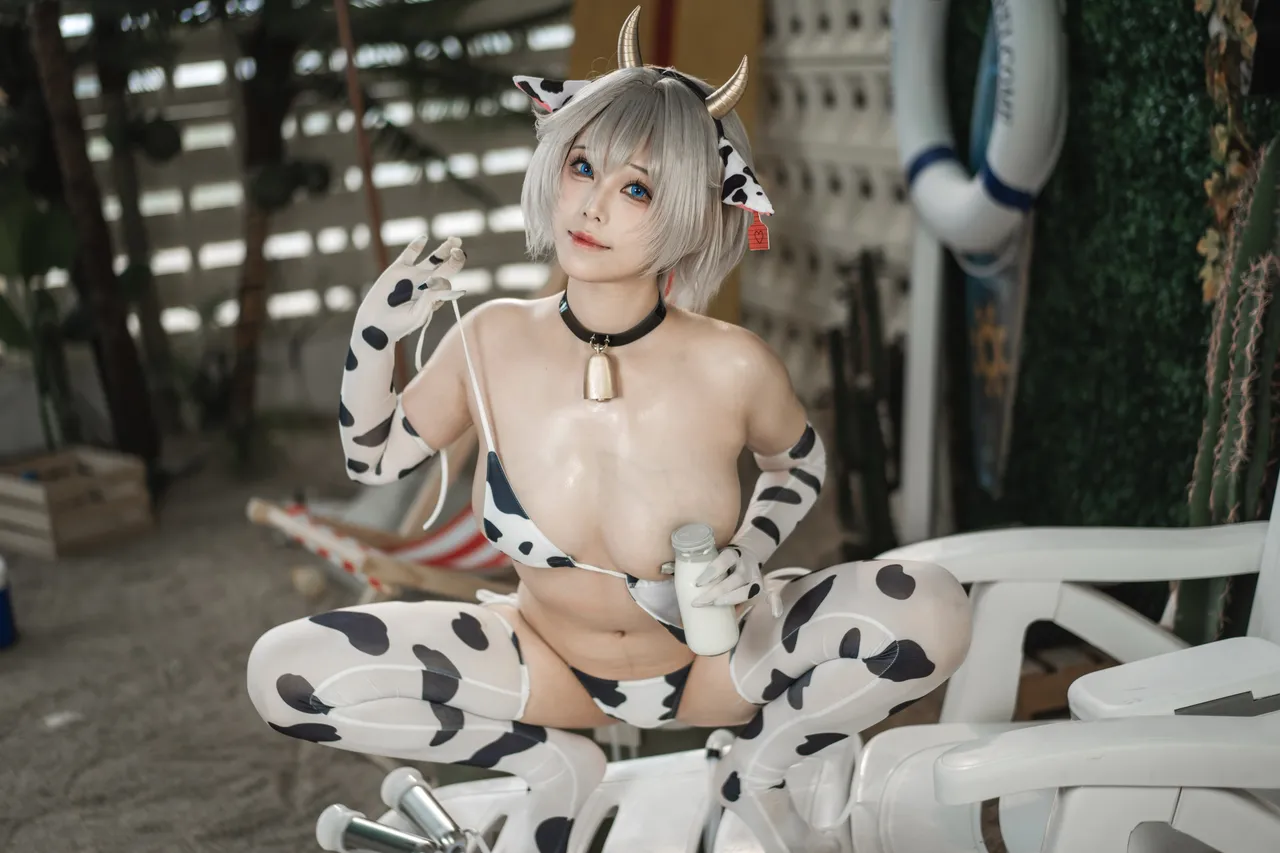 蜜汁猫裘 - 棕色尘埃 泰瑞丝 奶牛比基尼-erohere154.webp