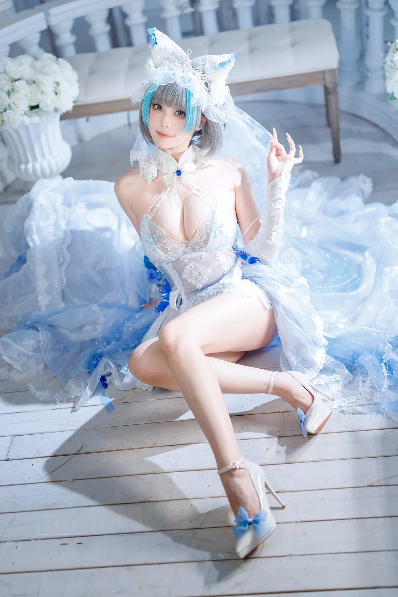 蜜汁猫裘 - 碧蓝航线 柴郡 花嫁-erohere87.webp