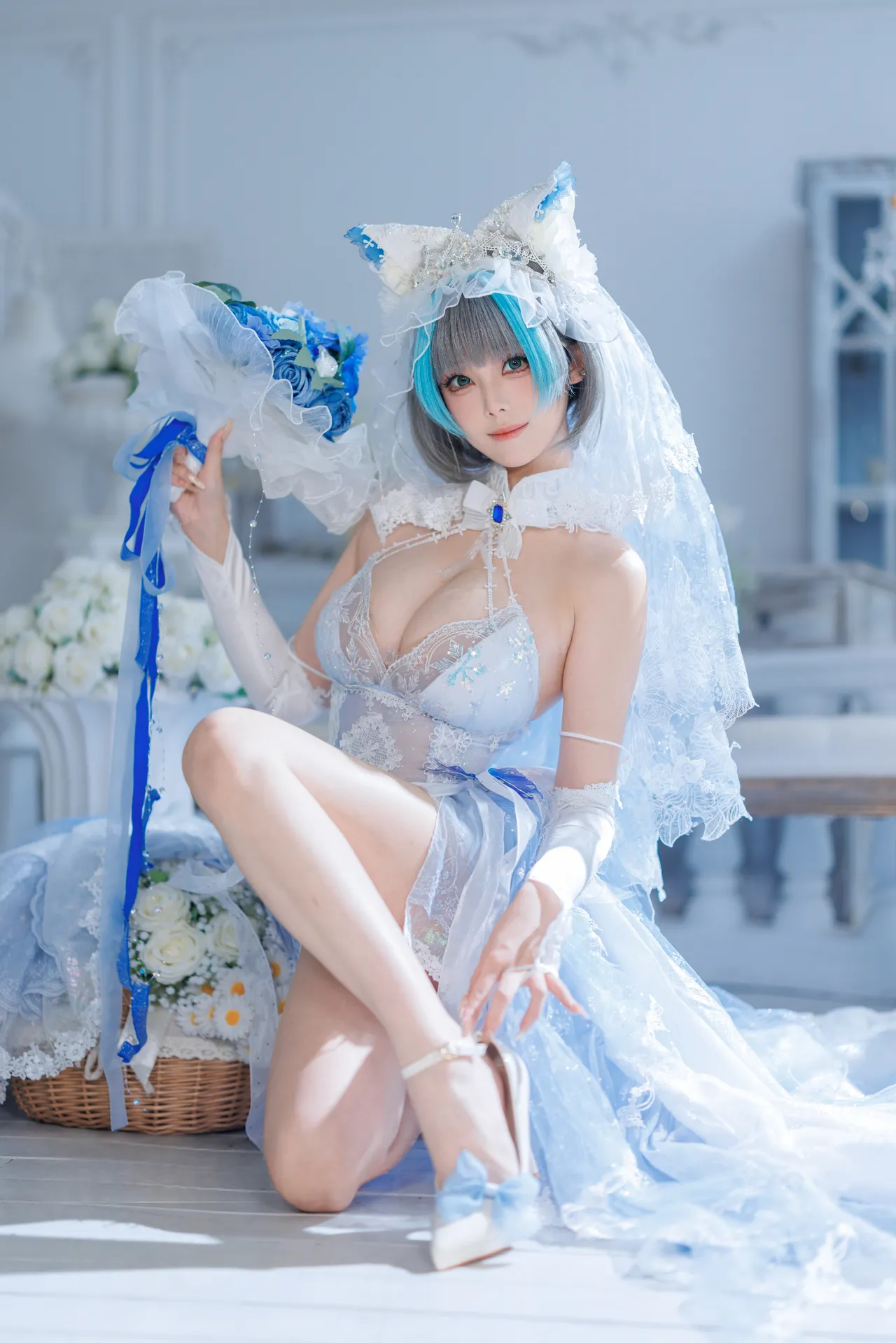 蜜汁猫裘 - 碧蓝航线 柴郡 花嫁-erohere91.webp