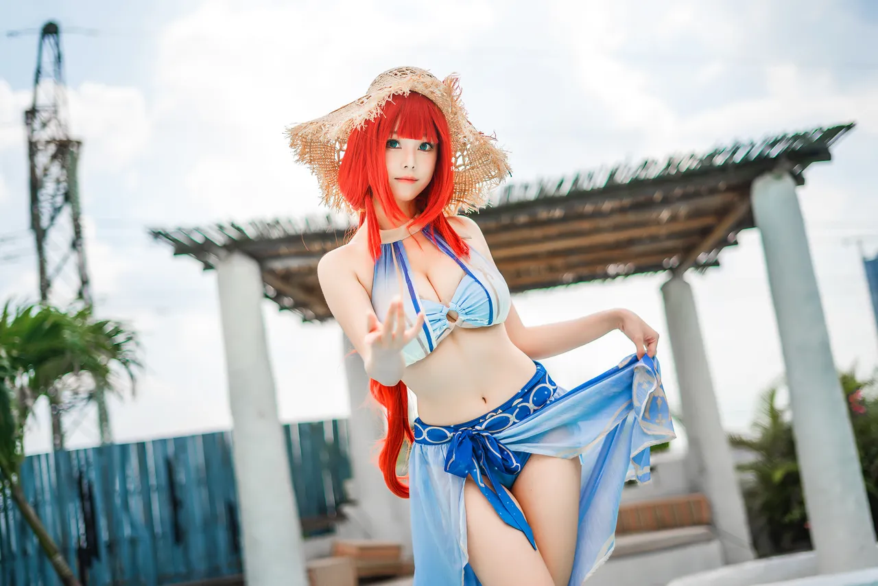 蜜汁猫裘 - Nilou Swimsuit-erohere13.webp