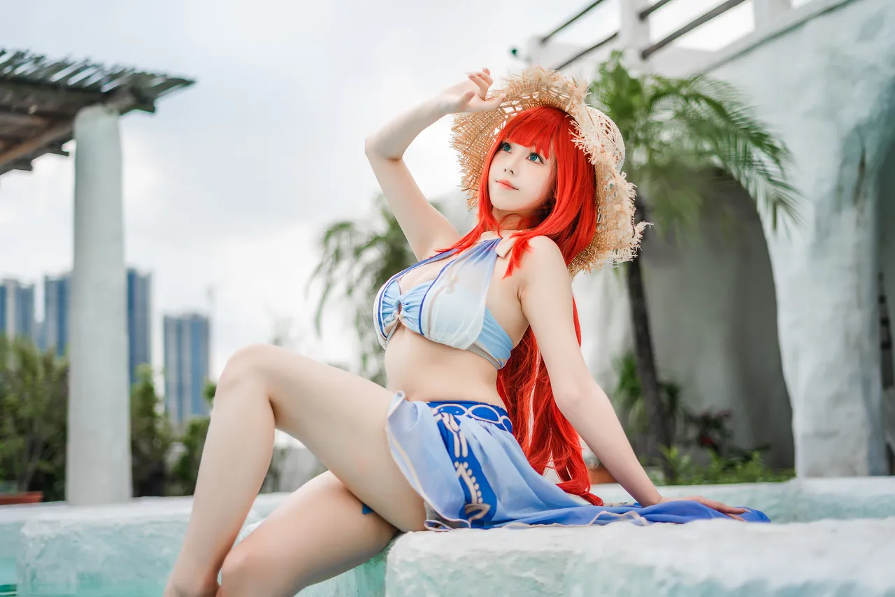 蜜汁猫裘 - Nilou Swimsuit-erohere14.webp