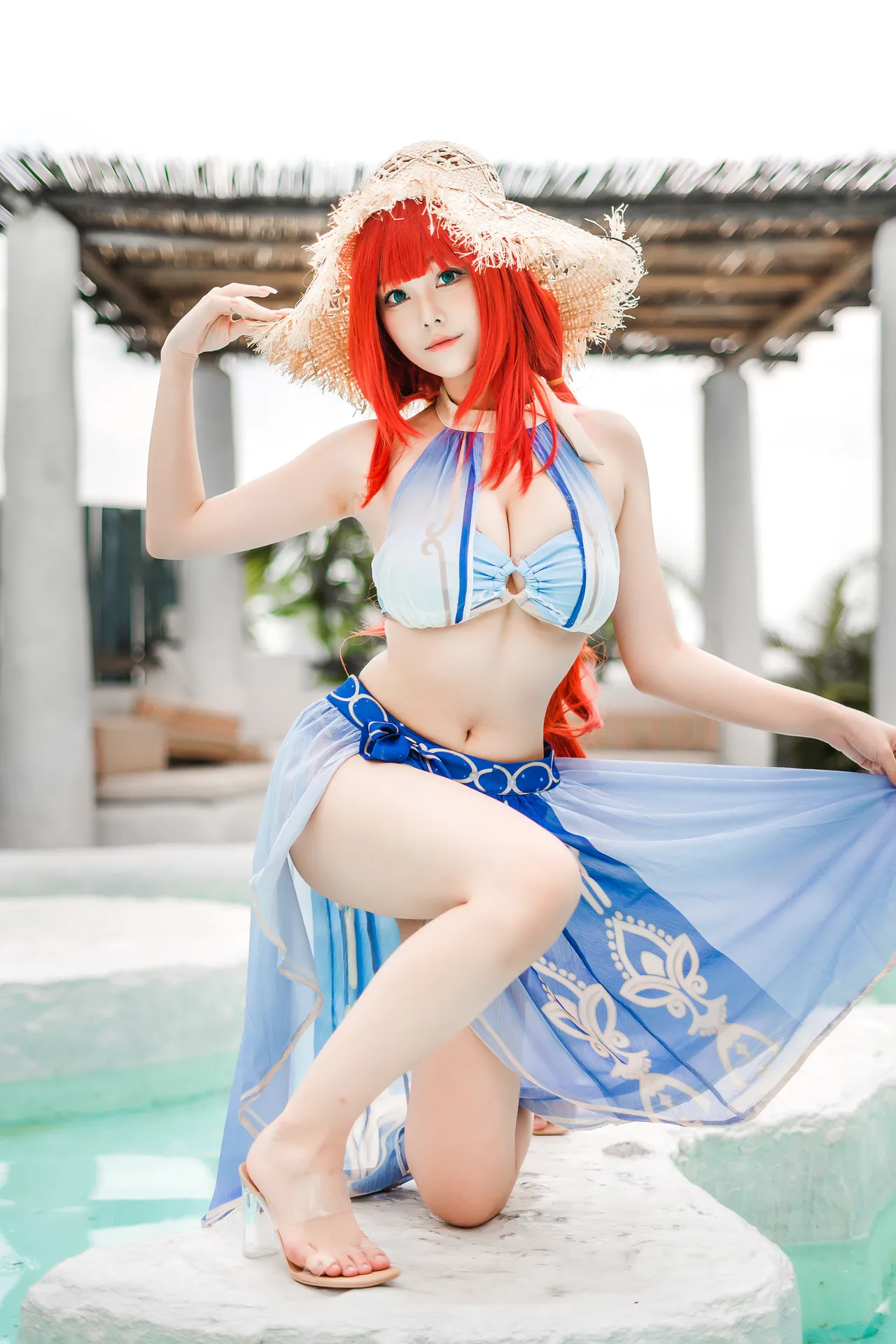 蜜汁猫裘 - Nilou Swimsuit-erohere5.webp