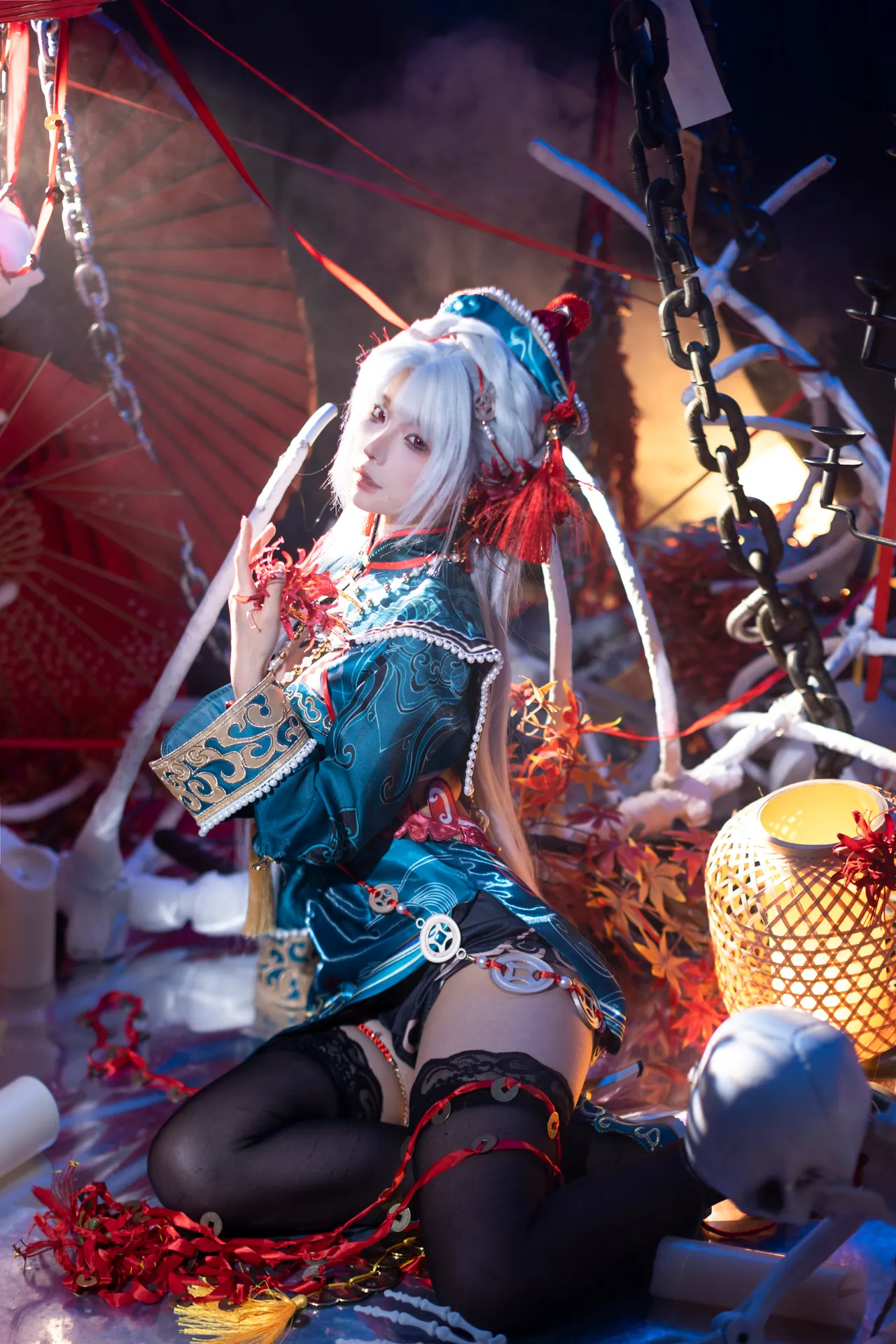 蠢沫沫 - 2025年08月自拍 - 柴郡 &amp; 玉玲珑 (碧蓝航线 &amp; 永劫无间)-erohere17.webp