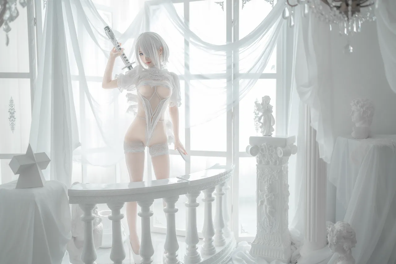 蠢沫沫 - 2B 白婚纱-erohere15.webp