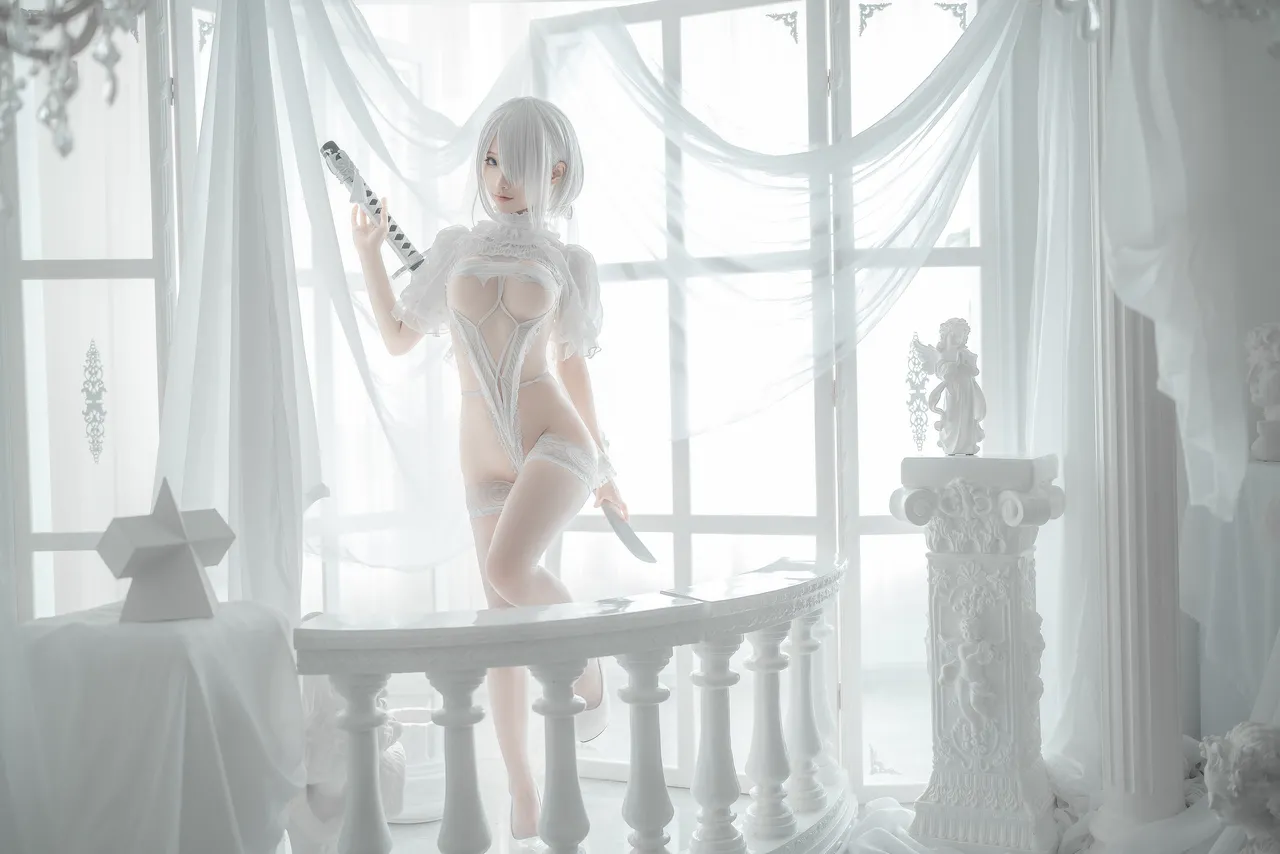 蠢沫沫 - 2B 白婚纱-erohere16.webp