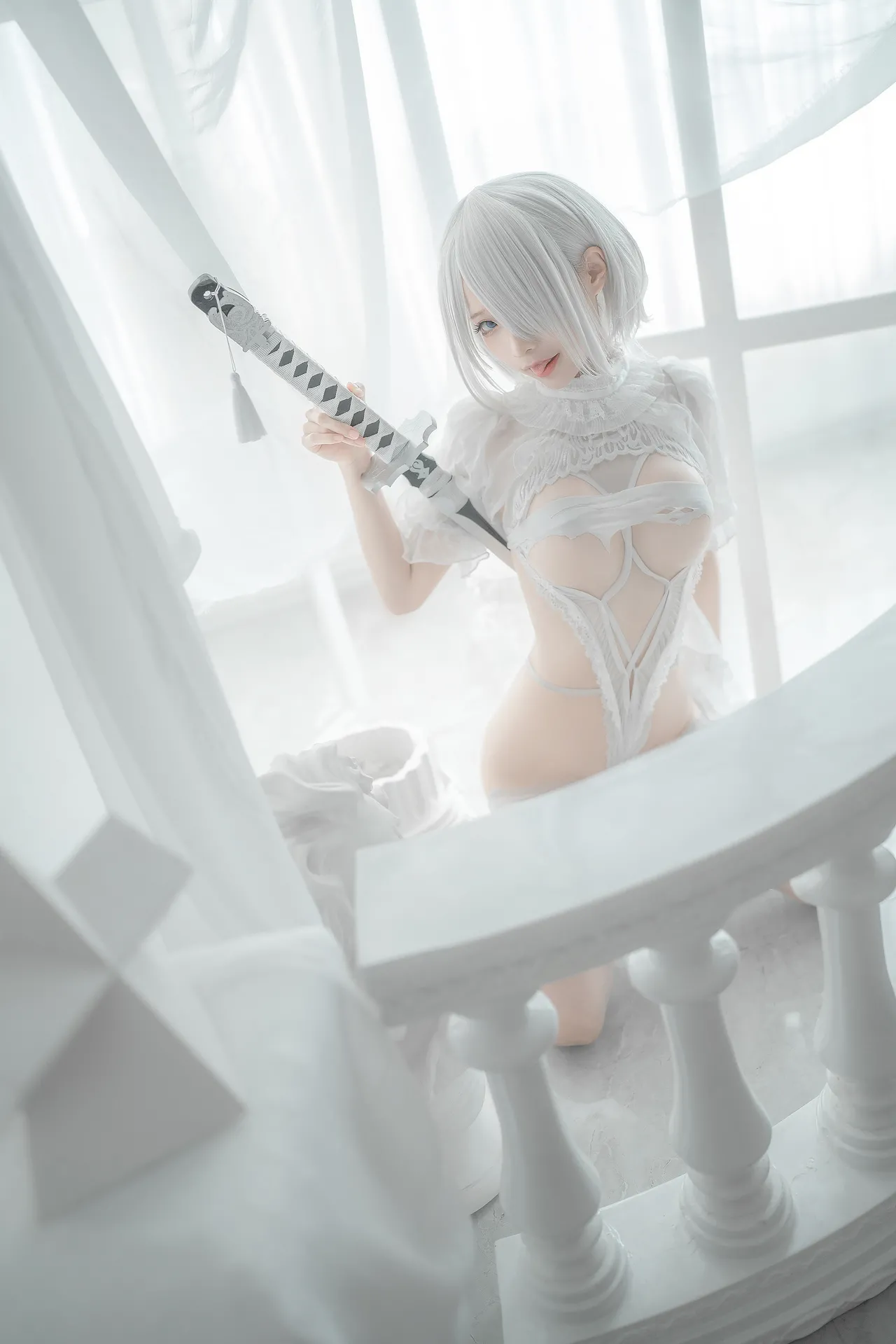 蠢沫沫 - 2B 白婚纱-erohere18.webp