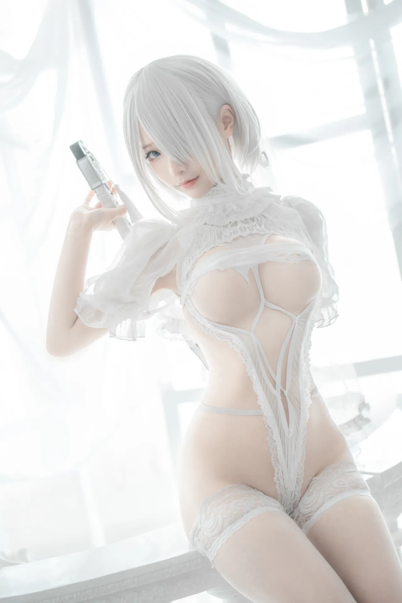 蠢沫沫 - 2B 白婚纱-erohere27.webp