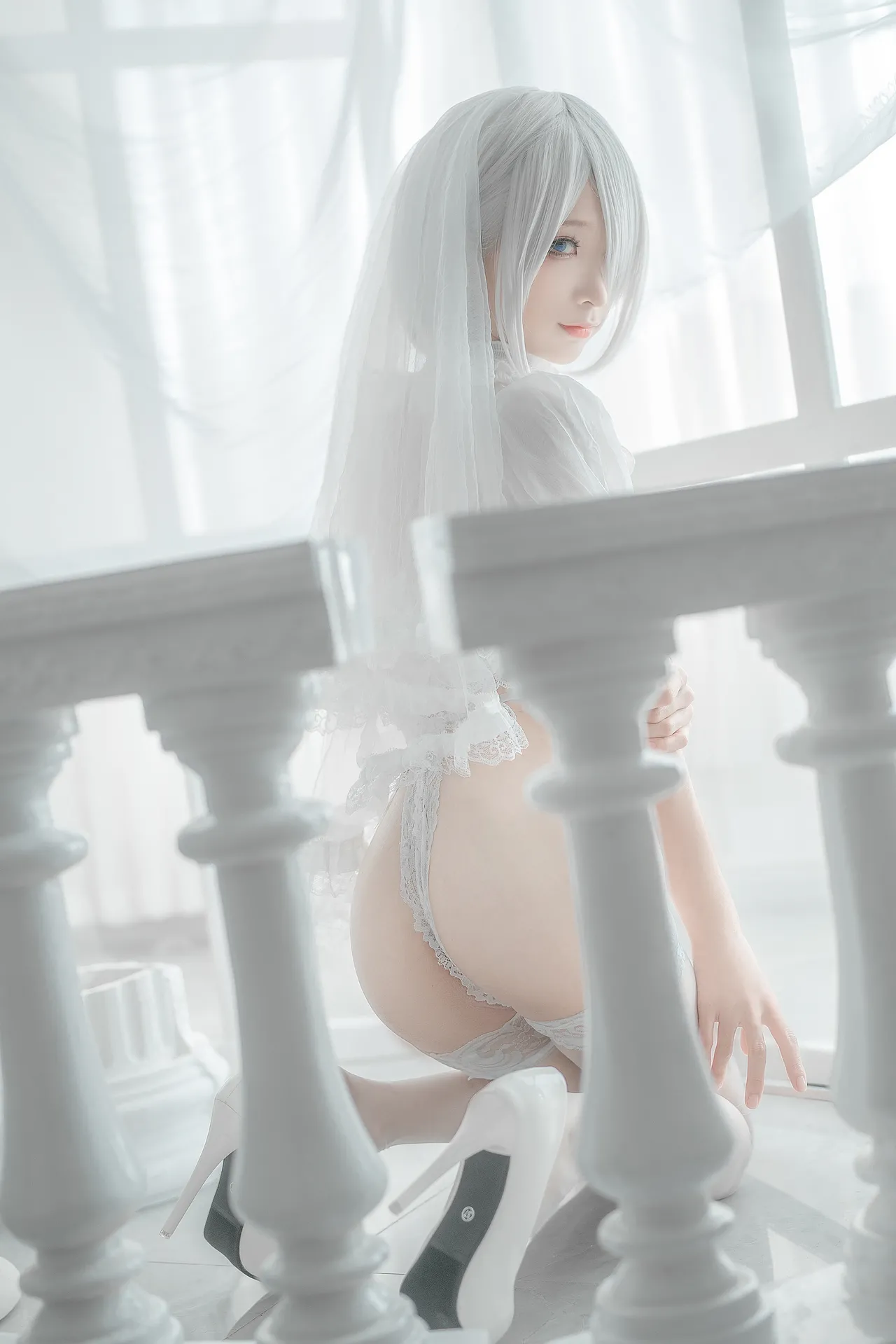 蠢沫沫 - 2B 白婚纱-erohere35.webp