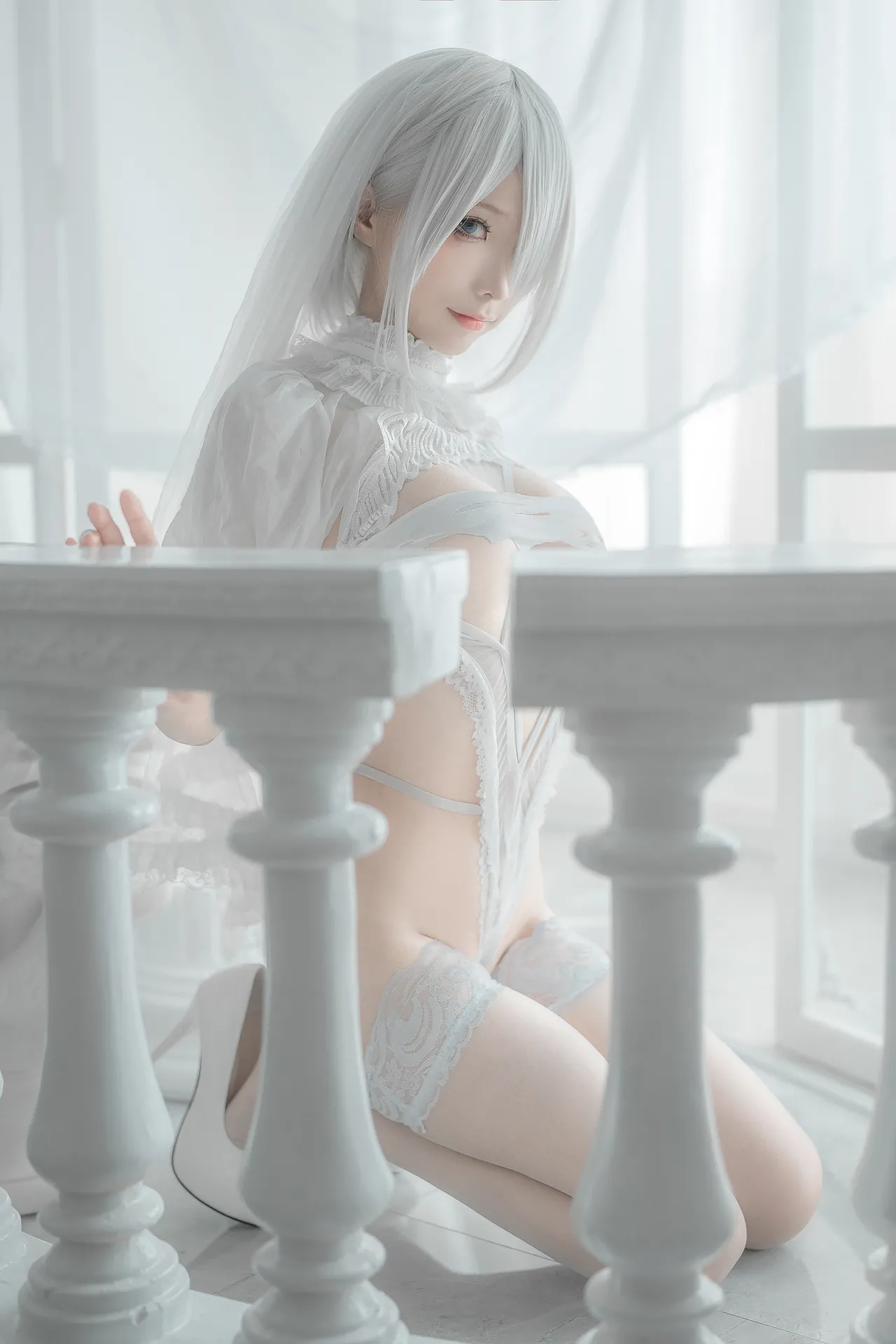 蠢沫沫 - 2B 白婚纱-erohere36.webp