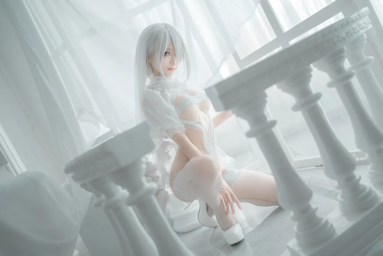 蠢沫沫 - 2B 白婚纱-erohere37.webp