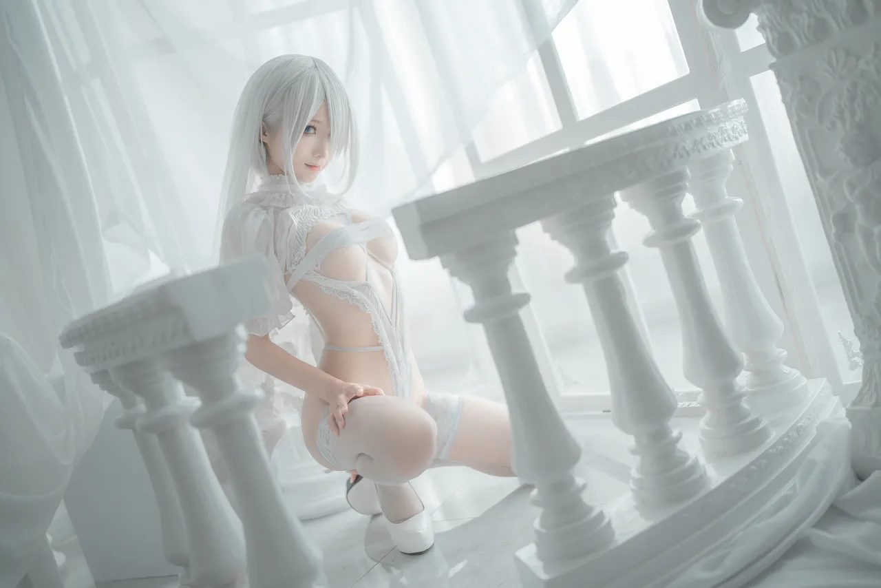 蠢沫沫 - 2B 白婚纱-erohere38.webp